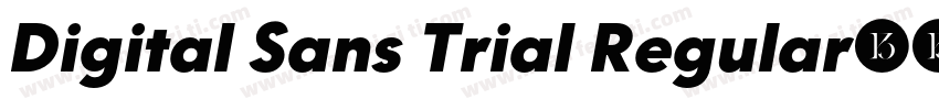 Digital Sans Trial Regular字体转换